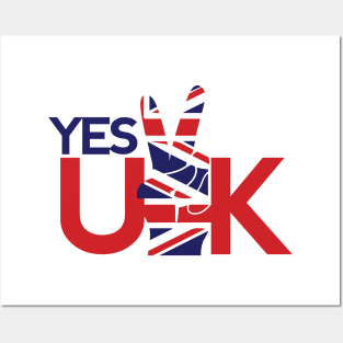 Yes UK - Patriotic British Pride Theme Posters and Art